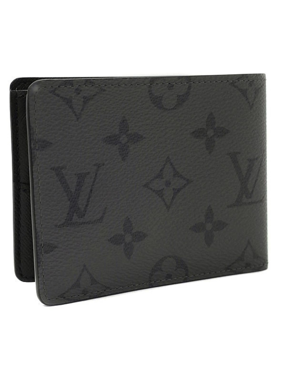 Louis Vuitton Slender Monogram fold Eclipse Portefeuille Reverse Black Bi - Picture 1 of 5